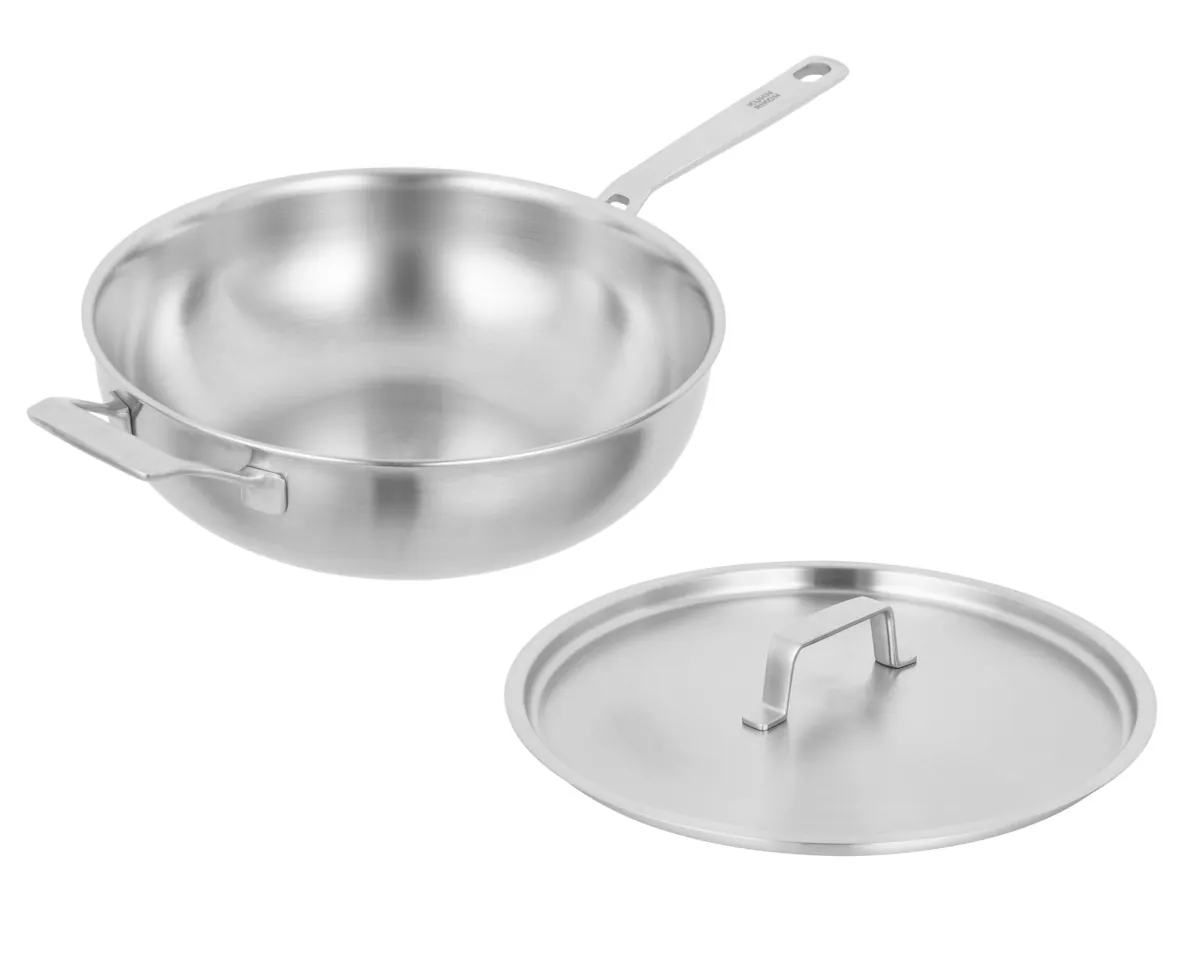 Kuhn Rikon Culinary Fiveply Wok mit Deckel 28cm