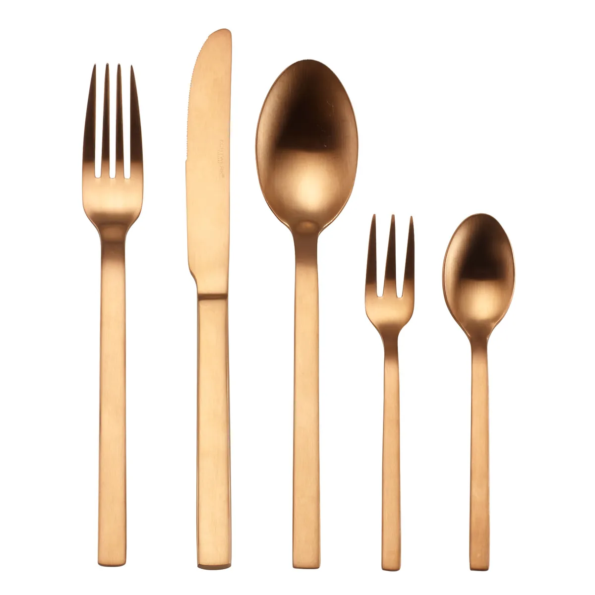 Tafelbesteck „Milos“, 30tlg., Bronze-Edition, Edelstahl 18/10, Besteck Set inkl. Aufbewahrungs-Kassette