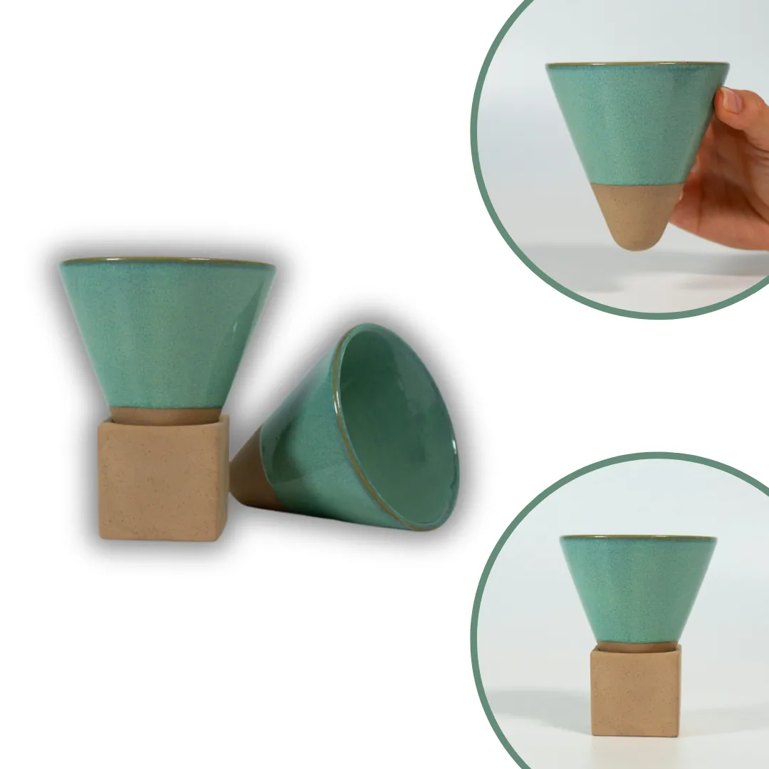 Kikis Cone Cup - Kegeltasse 200ml mint 2er Set