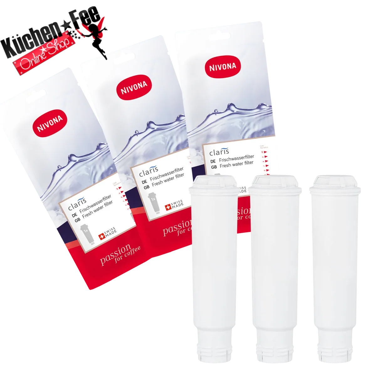 3er Pack Nivona Claris Frischwasserfilter NIRF 700 Vorteilspack