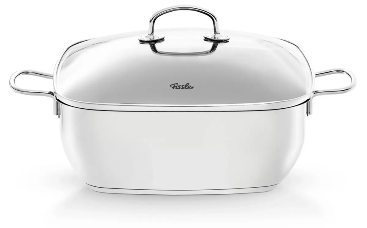Fissler - Viereckiger Edelstahl-Bräter, 28 x 28 cm, Secural®, Backofengeeignet