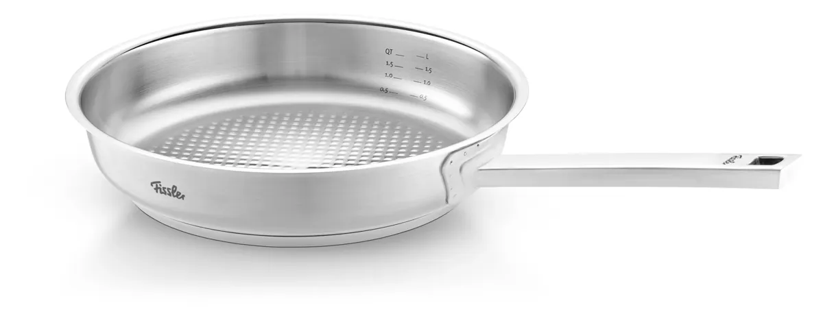 Fissler - Edelstahlpfanne Induktion, Ø 24-28 cm, Original-Profi Collection® mit Novogrill®, Spülmaschinengeeignet