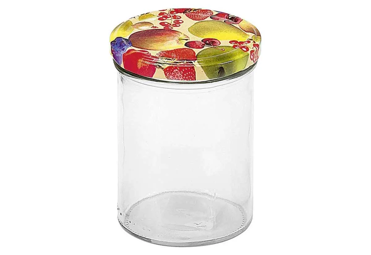 Schraubdeckelglas Emsy 6er Tray mit Deckel 440ml
