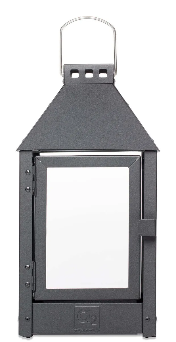 A2 Laterne Schwarz - ganzjährig Outdoorgeeignet 17 x 17 x 33,5 cm S