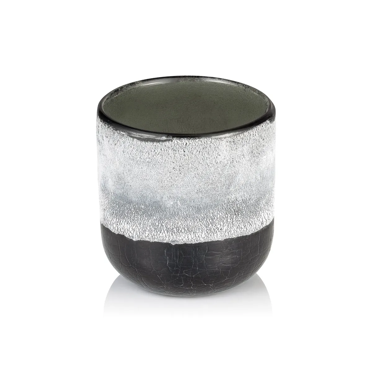 Frosted Graphite Grey YUYU, Ø 10 cm, Höhe 11 cm, Glas