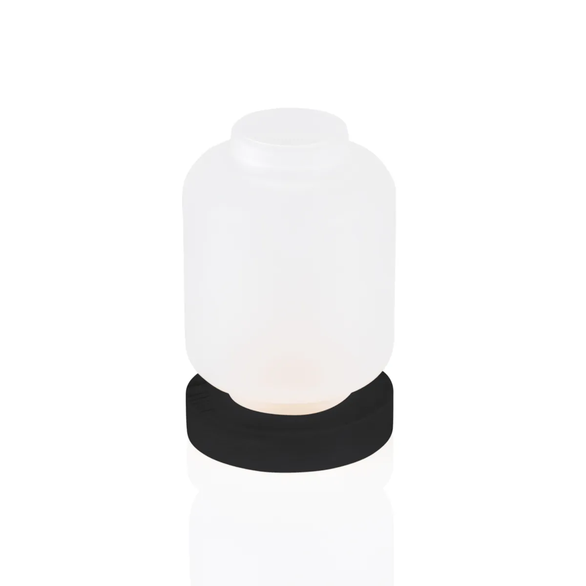Candle Holder Frosted White YUYU, Ø 9 cm, Höhe 13 cm, Glas