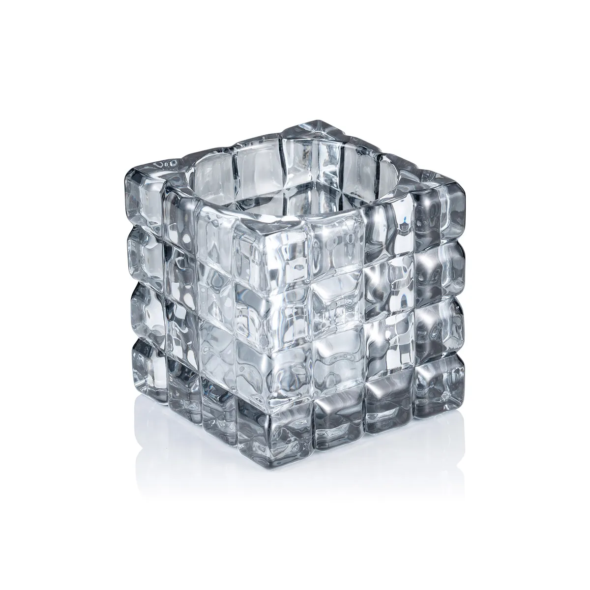 Cube Smoke Grey YUYU, 9 x 9 x 9 cm, Glas
