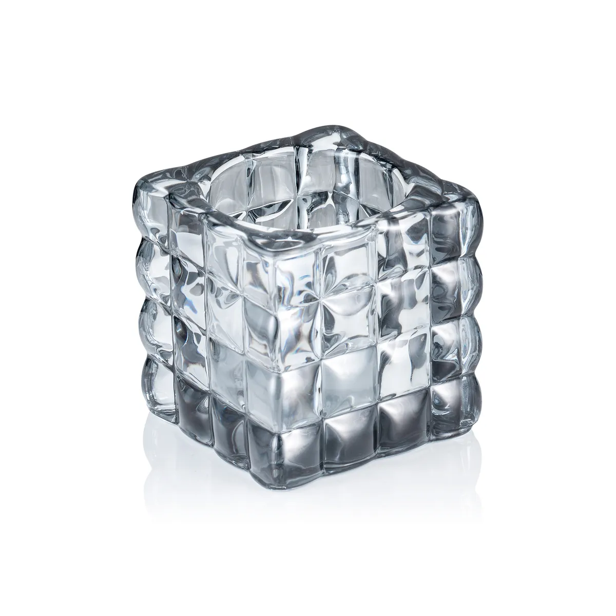 Cube Smoke Grey YUYU, 8 x 8 x 8 cm, Glas
