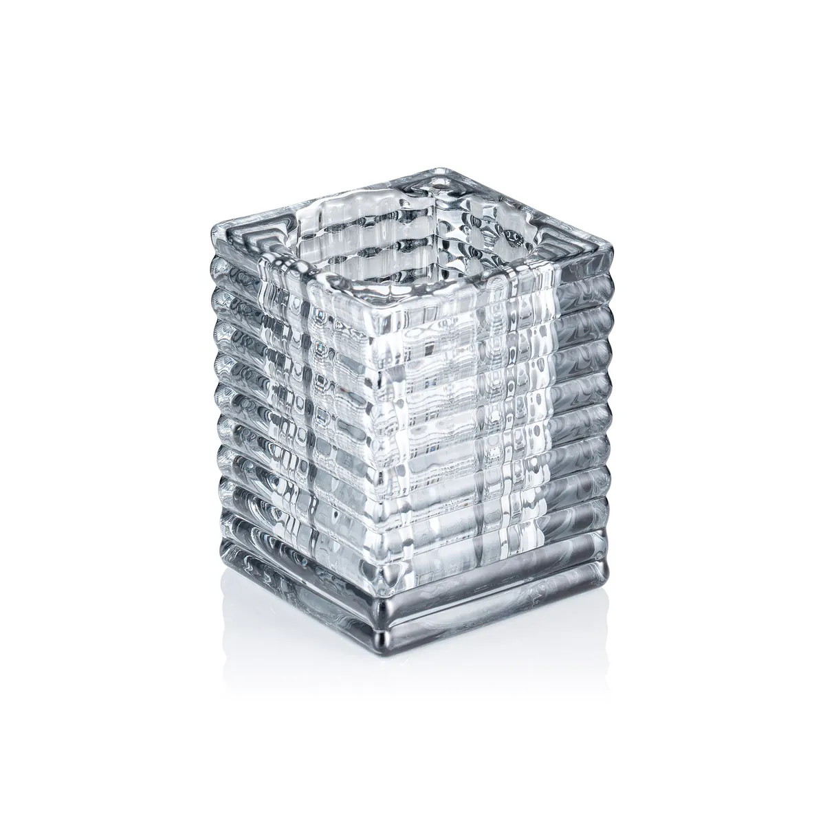 Cube Smoke Grey YUYU, 7,5 x 7,5 x 9,5 cm, Glas