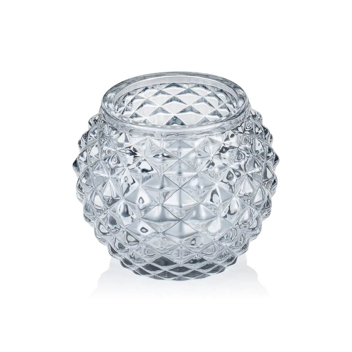 Ball Smoke Grey YUYU, Ø 7,5 cm, Höhe 6 cm, Glas
