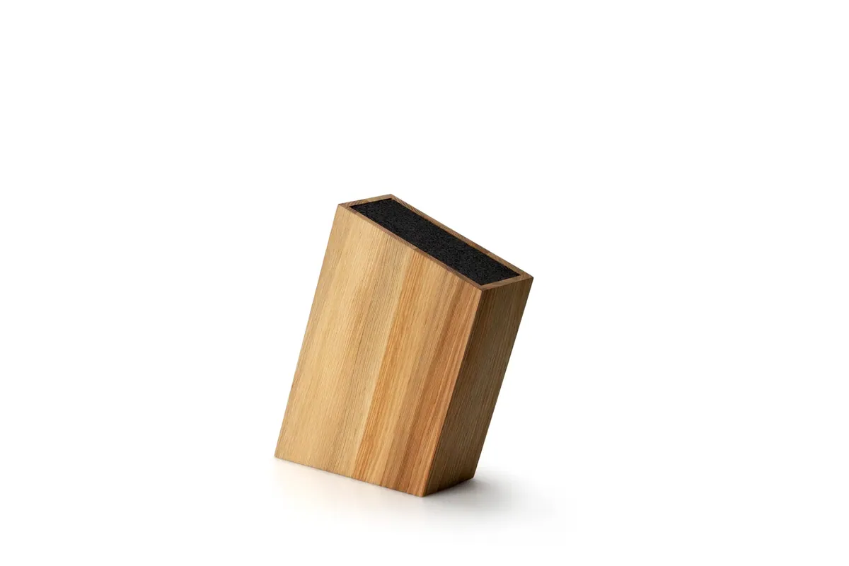 -Continenta- Messerblock mit flexiblen Einsatz, schräg stehend "Eiche", 28,5x8x20cm