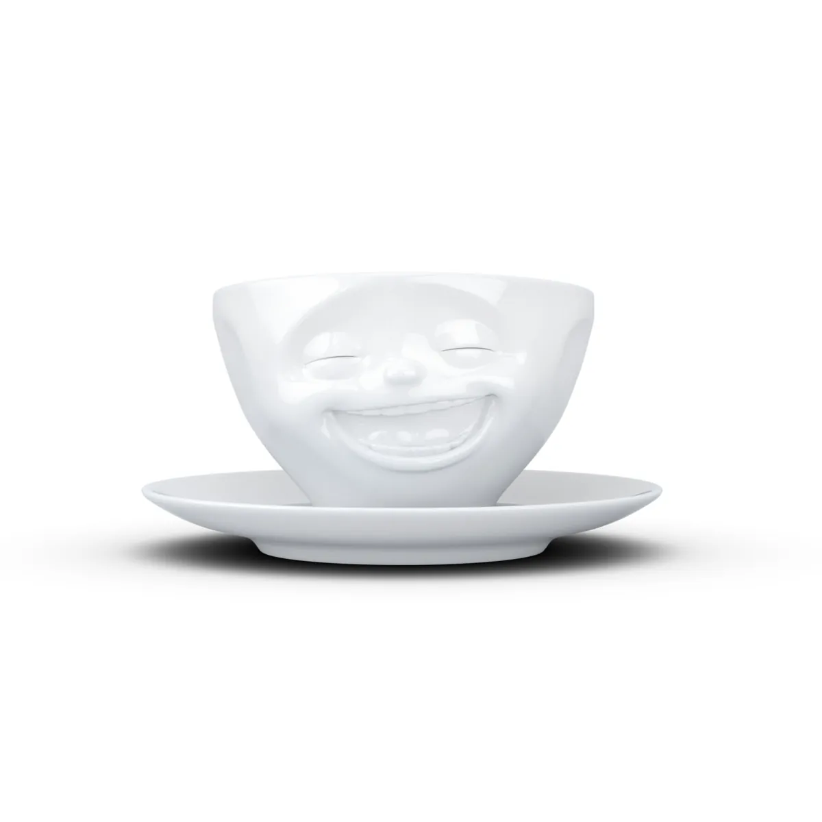 Kaffeetasse Lachend weiß, 200 ml