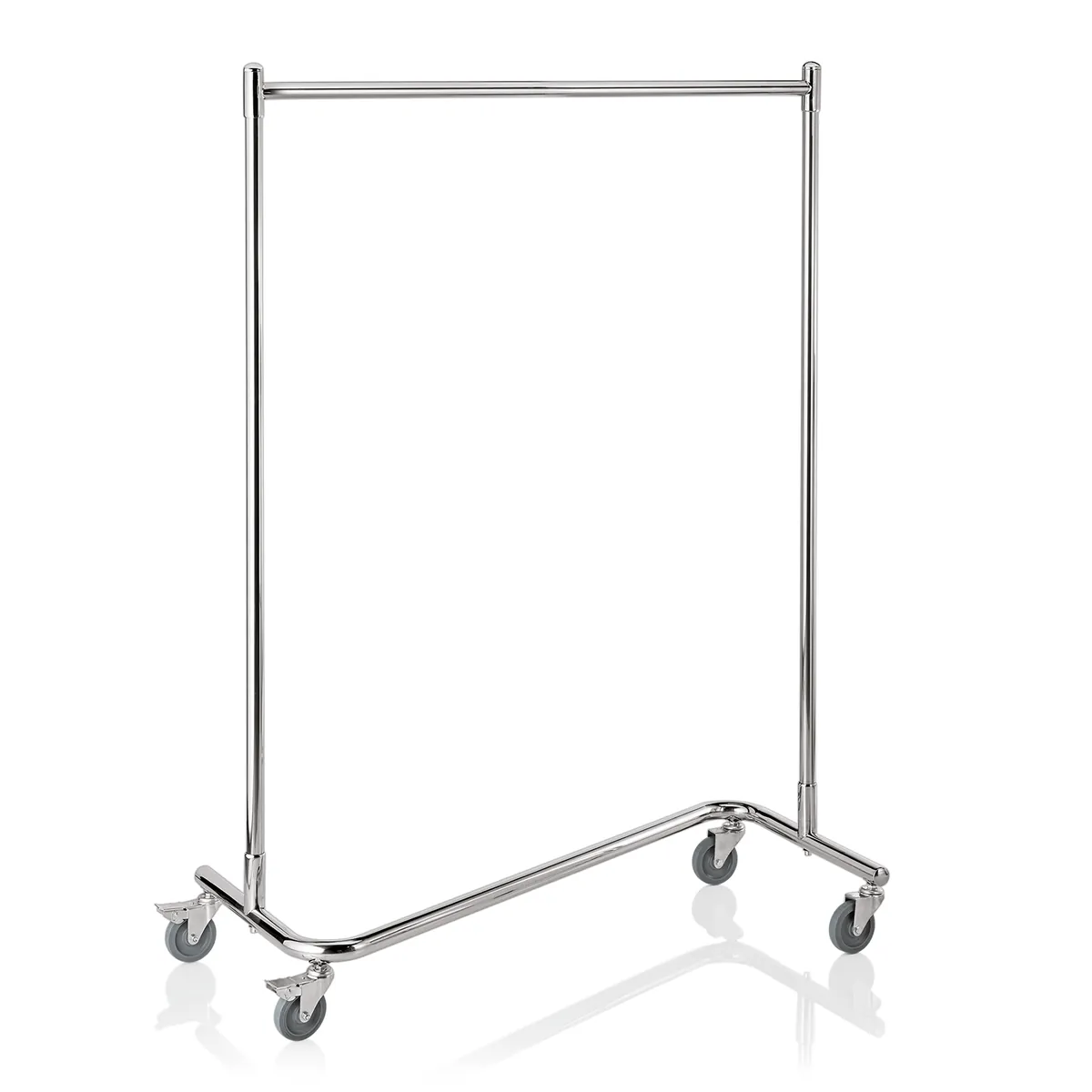 Garderobenwagen, Z-Form, 120 x 53 x 170 cm, Chromnickelstahl