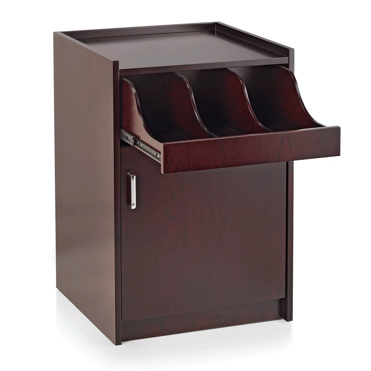 Besteckstation, 55 x 55 x 81,5 cm, furnier, lackiert, Holz