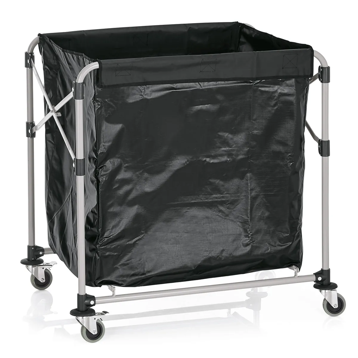Wäschewagen, 90 x 66 x 86 cm, Eisen, Pulverbeschichtet, PVC