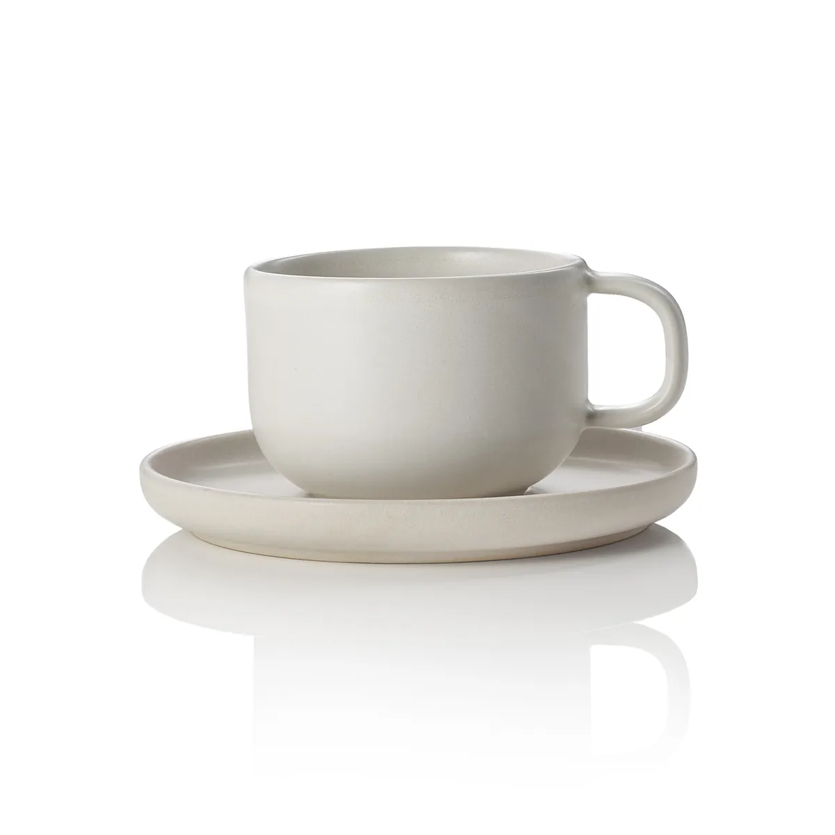 Ober- und Untertasse Set ROCKZZERO, 220 ml, one light rock, Steinzeug