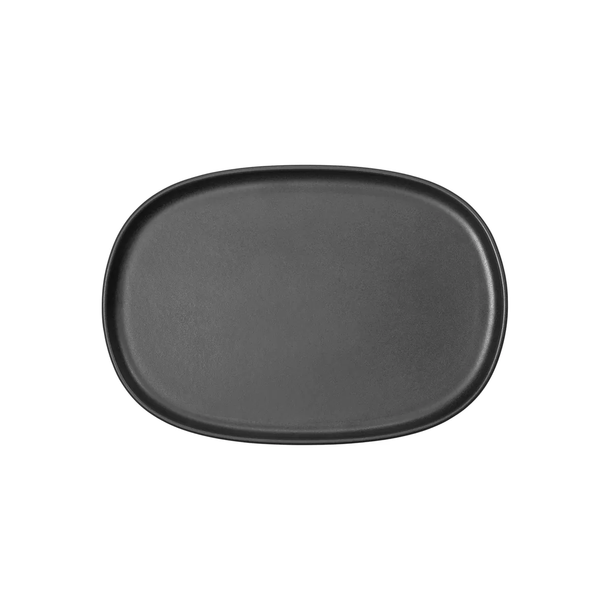 Platte 4er-Set ROCKZZERO, 33 x 23 cm, one midnight, Steinzeug