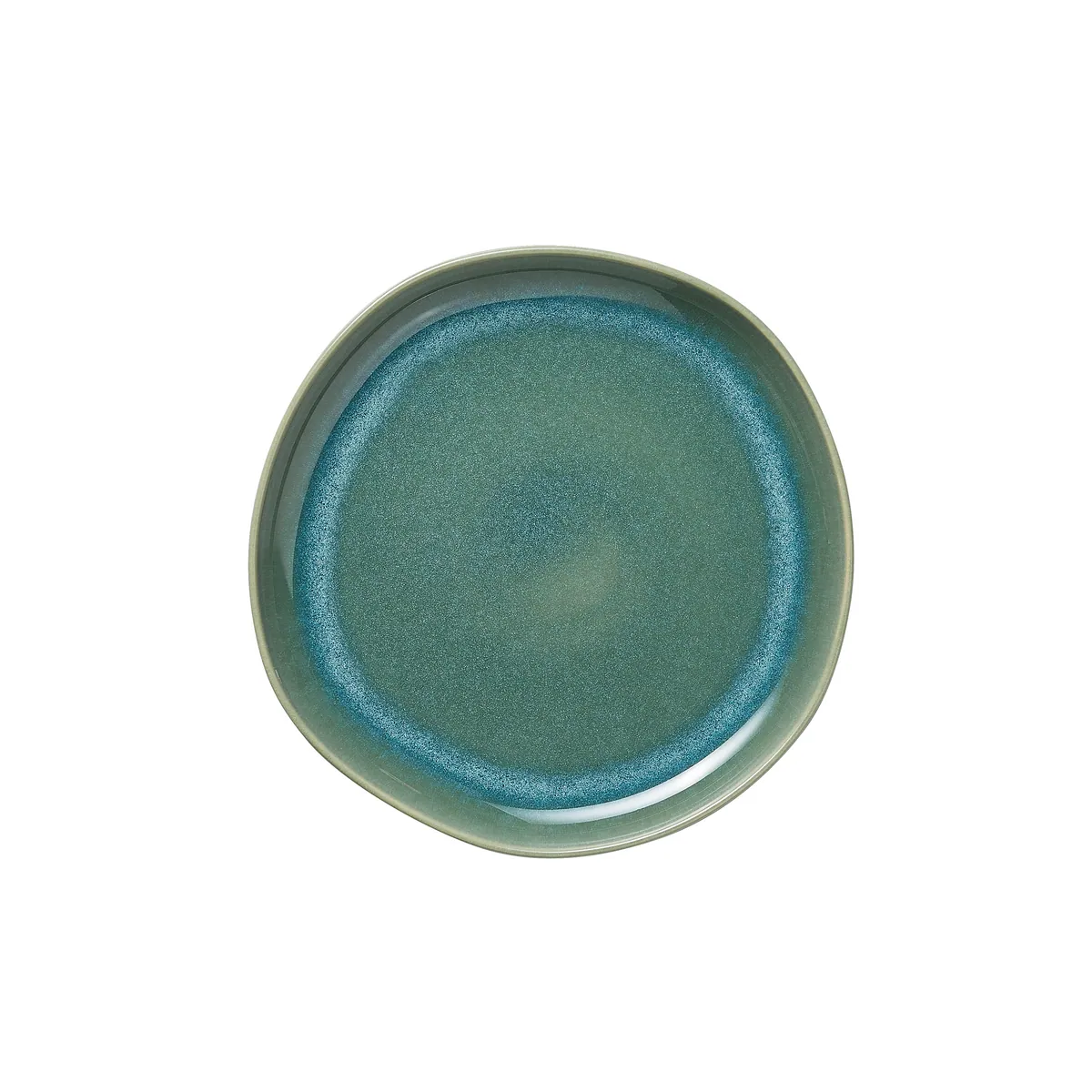 Teller Set ROCKZZERO, flach, Ø 22 - 28 cm, organic myrtle green, Steinzeug
