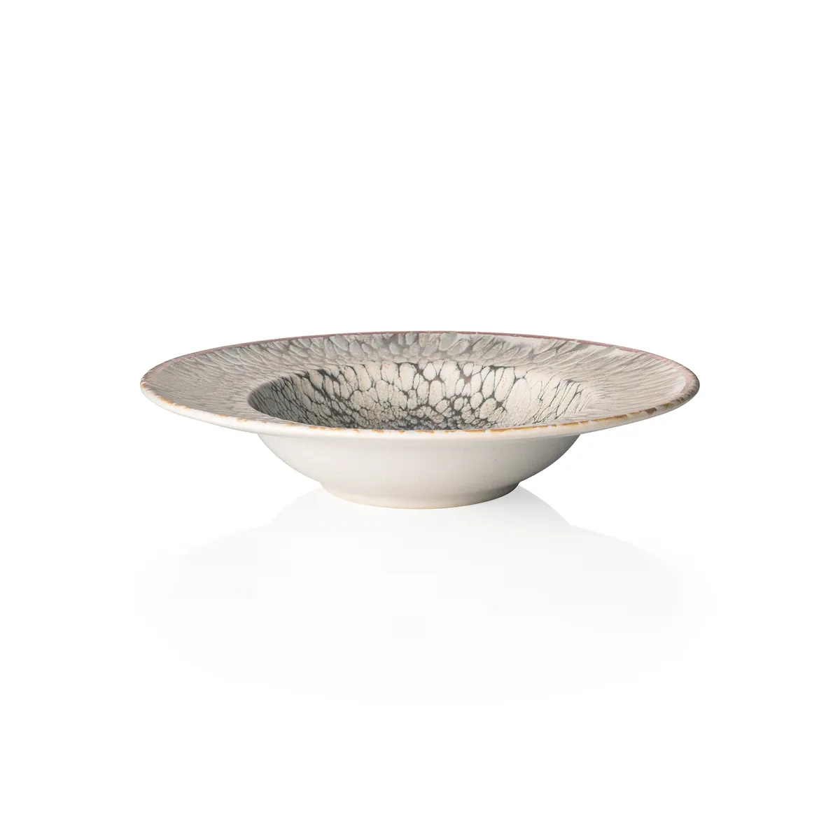 Pastateller Set ROCKZZERO, Ø 27 cm, coupe iris, Steinzeug