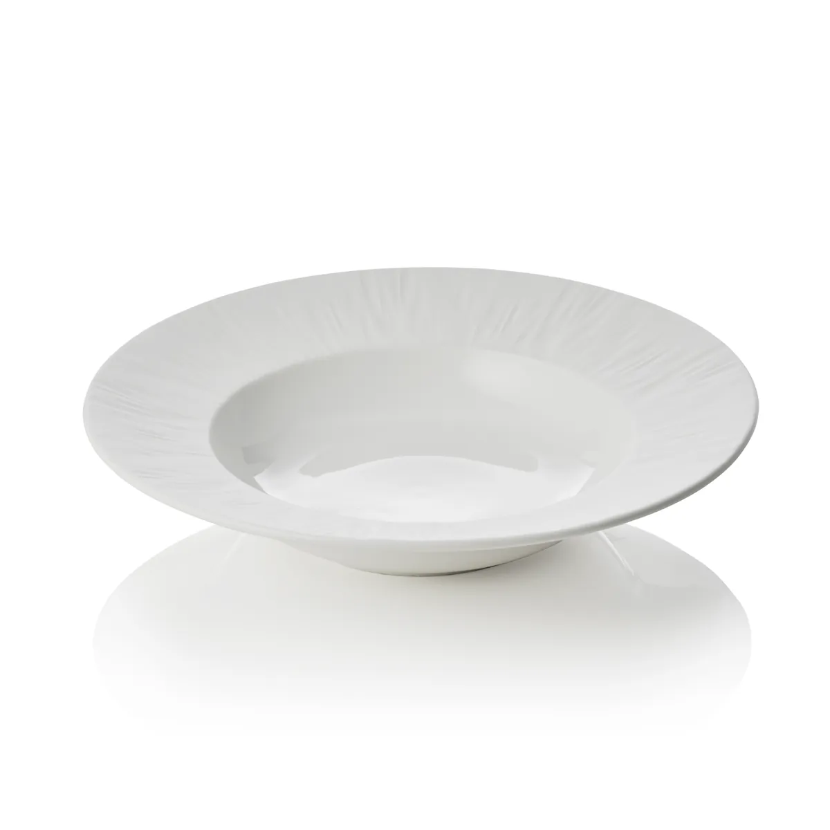 Suppenteller 3er-Set MAYA SHIRO, Ø 23,5 cm, weiß, Porzellan
