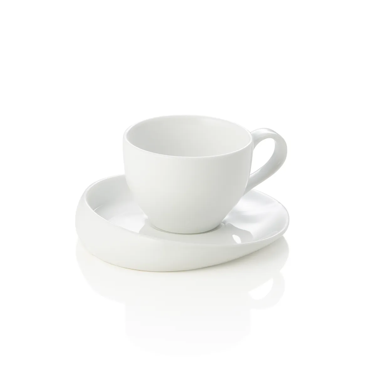 Espressotasse mit Untertasse 6er Set, 70 ml, Porzellan