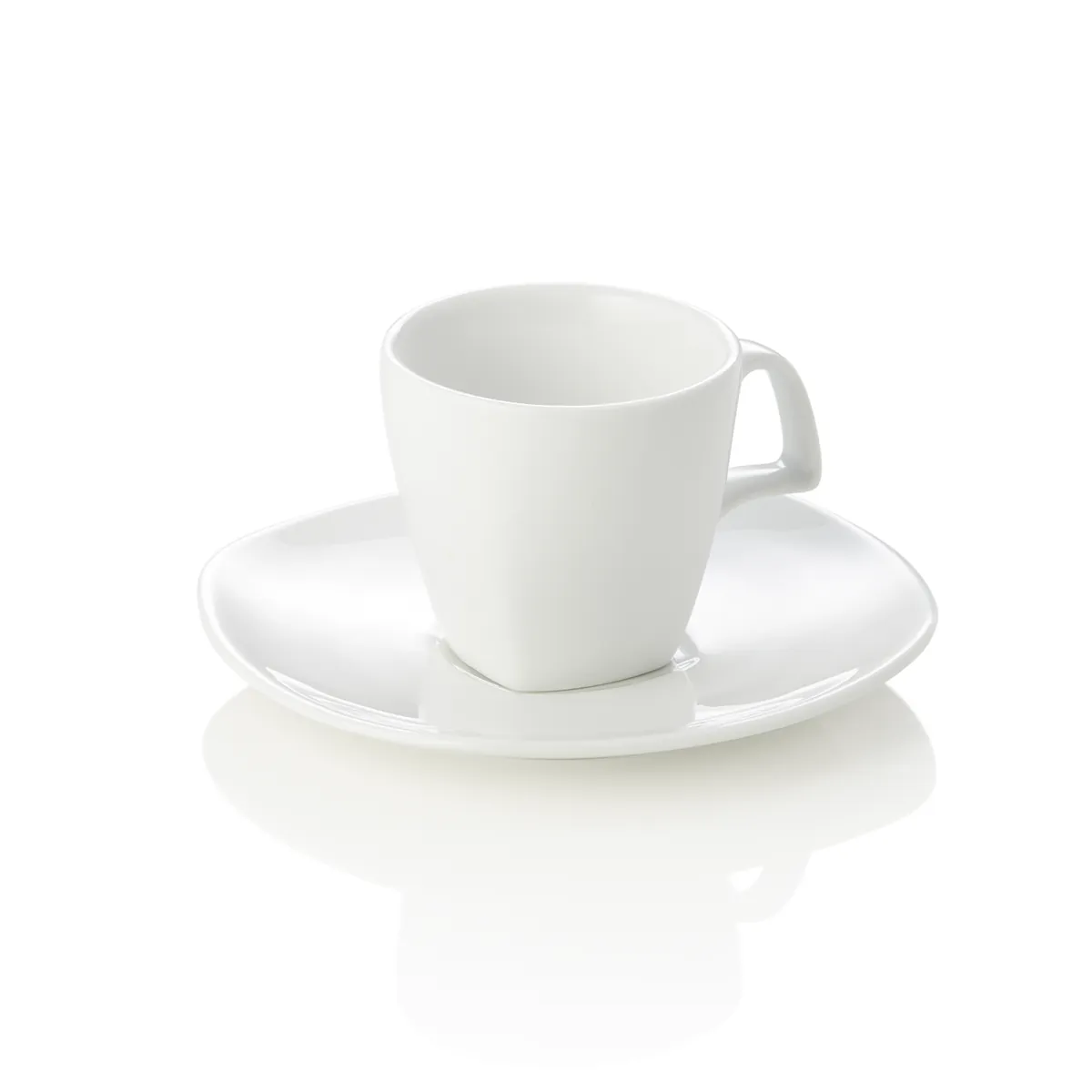 Espressotasse mit Untertasse 4er-Set, 80 ml, Porzellan