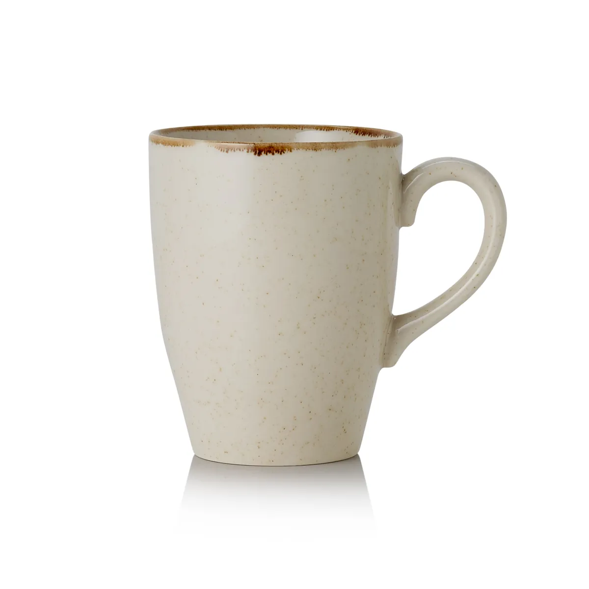 Becher 6er-Set SMILLA SAND, 350 ml, sand, Porzellan