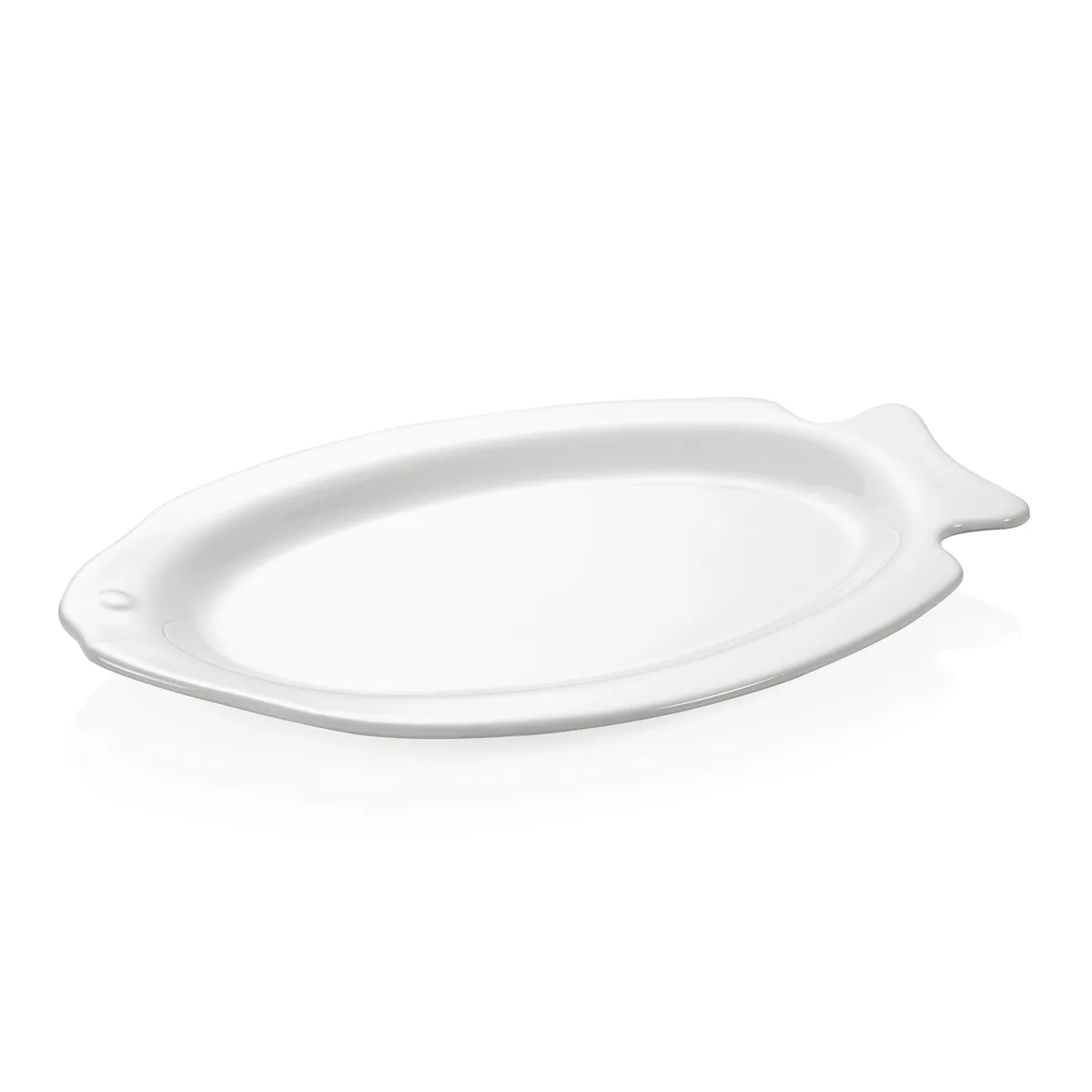 Fischteller 6er-Set, 37,5 x 25 cm, Porzellan