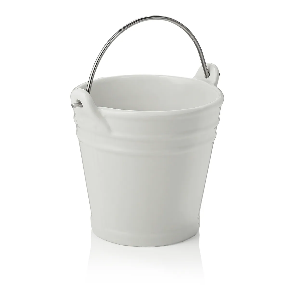 Tischrestebehälter, 450 ml, Ø 10,5 cm, Porzellan, Edelstahl