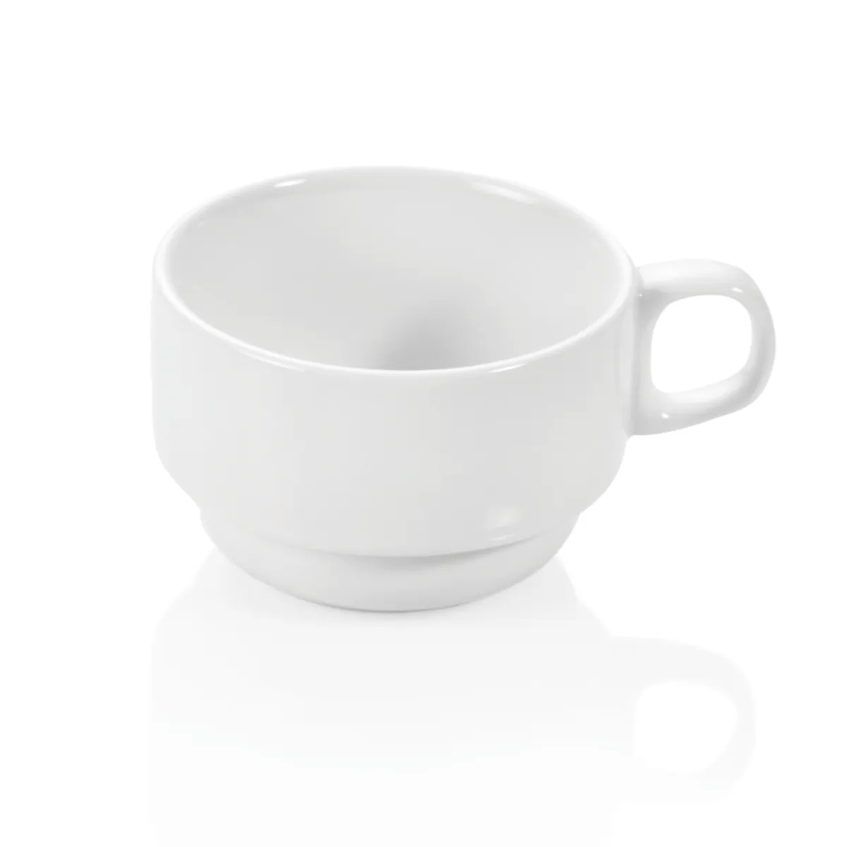Obertasse 12er-Set, Ø 8 cm, 180 ml, Porzellan