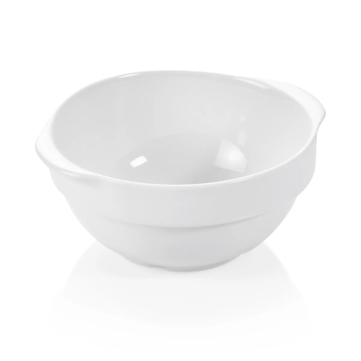 Schale 6er-Set mit Lappengriffen, Ø 12,5 - 17 cm, Porzellan