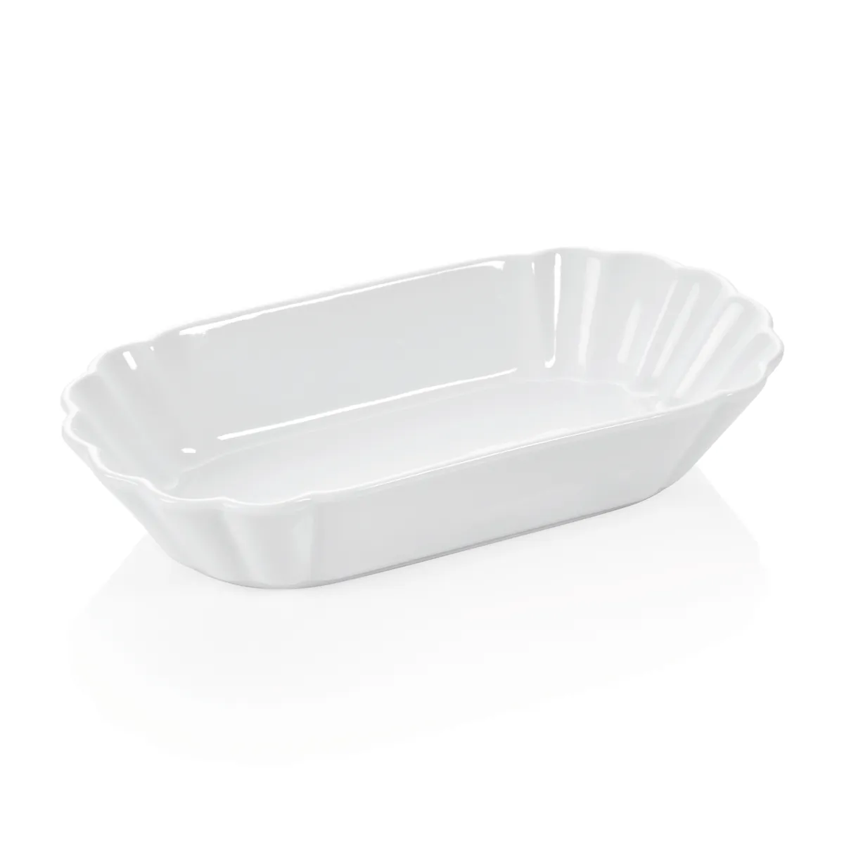 Pommesschale 6er-Set, 25 x 12,5 x 5 cm, Porzellan