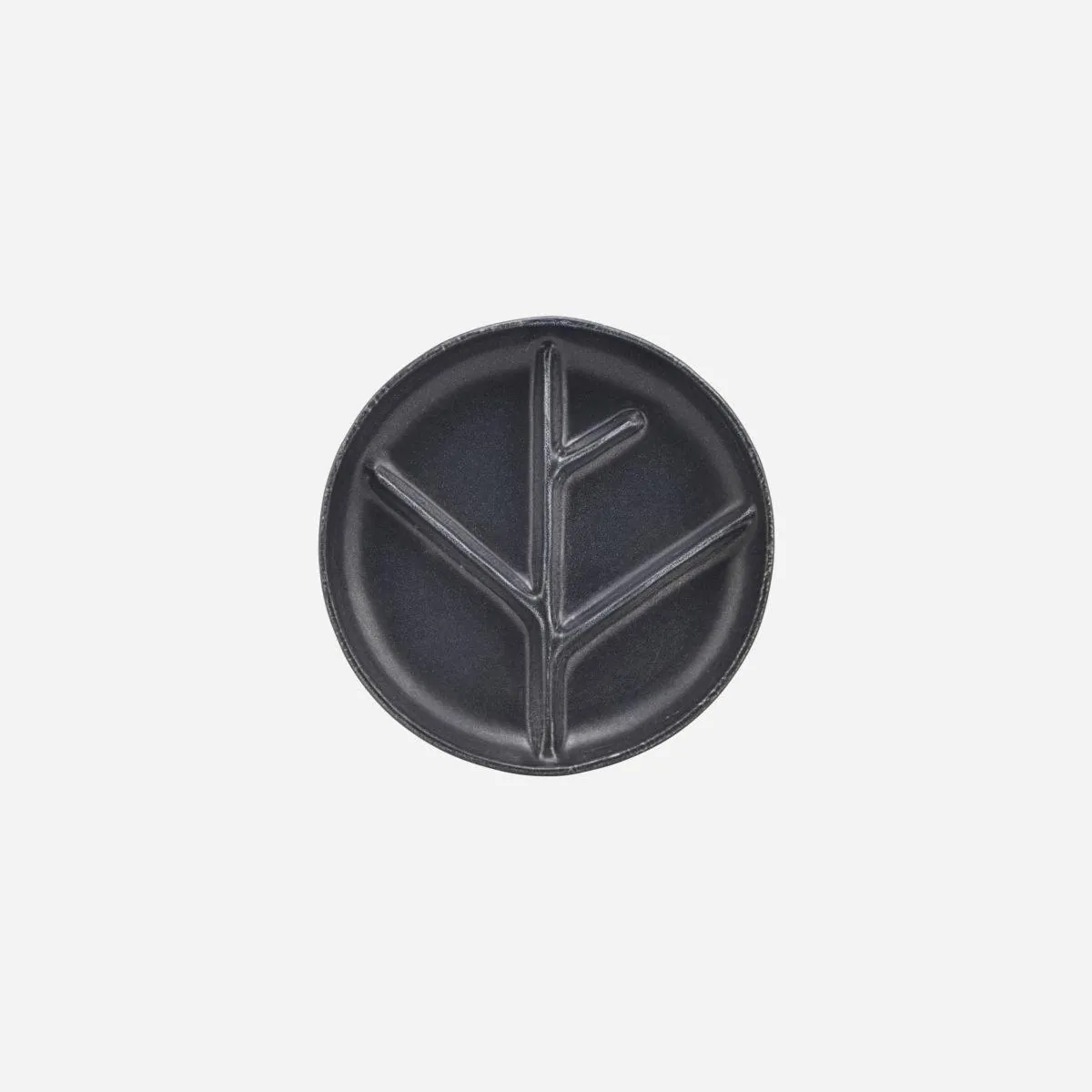 Plate, Branch, Dark grey