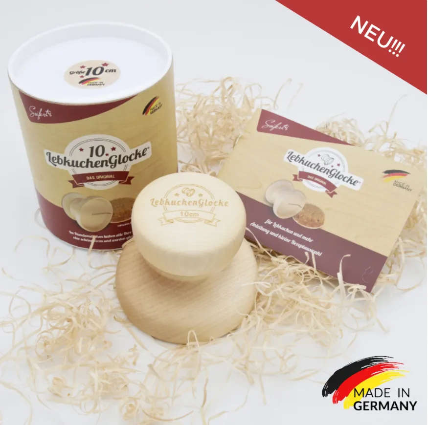 Lebkuchenglocke®️ 10cm (inkl.Rezeptheft & Anleitung) ein Fränkisches Original