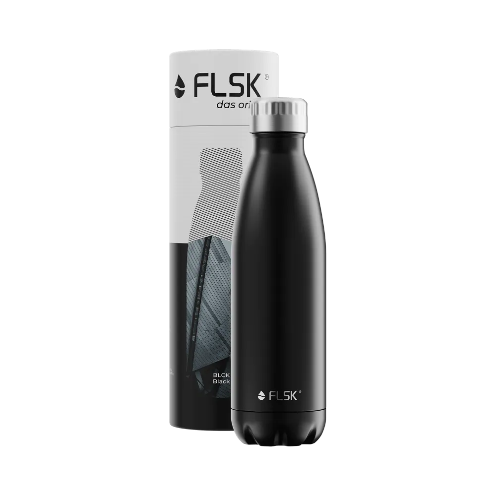FLSK Trinkflasche BLACK ver. Größen