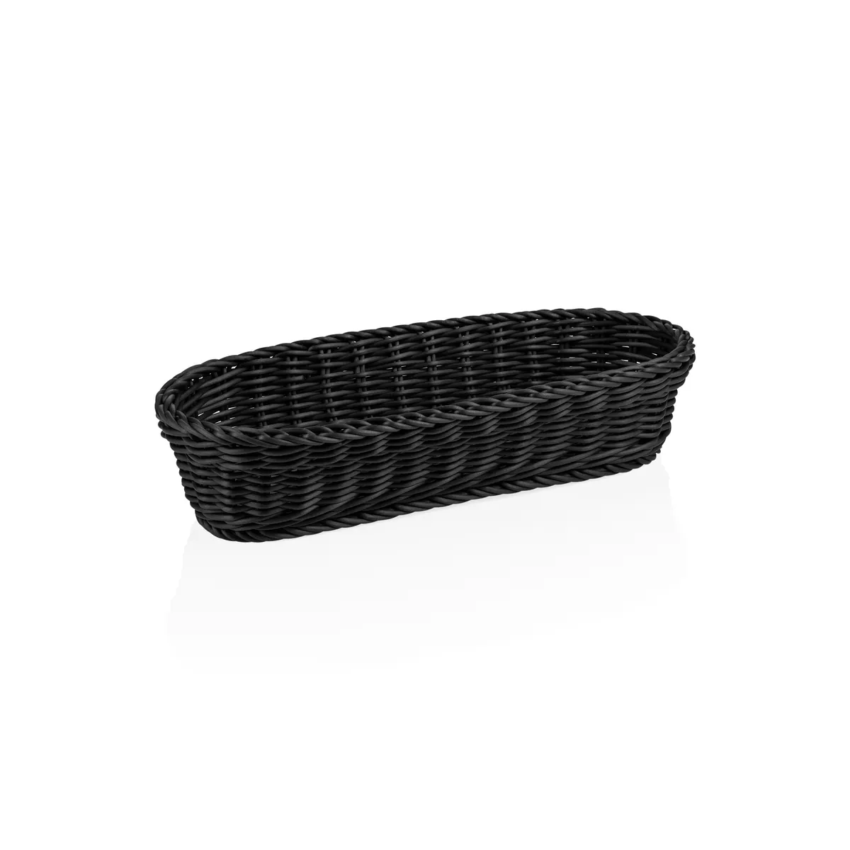 Baguettekorb Weaver Pro Systemkörbe, 40 x 16 x 8 cm, oval, schwarz, Polypropylen, BPA frei