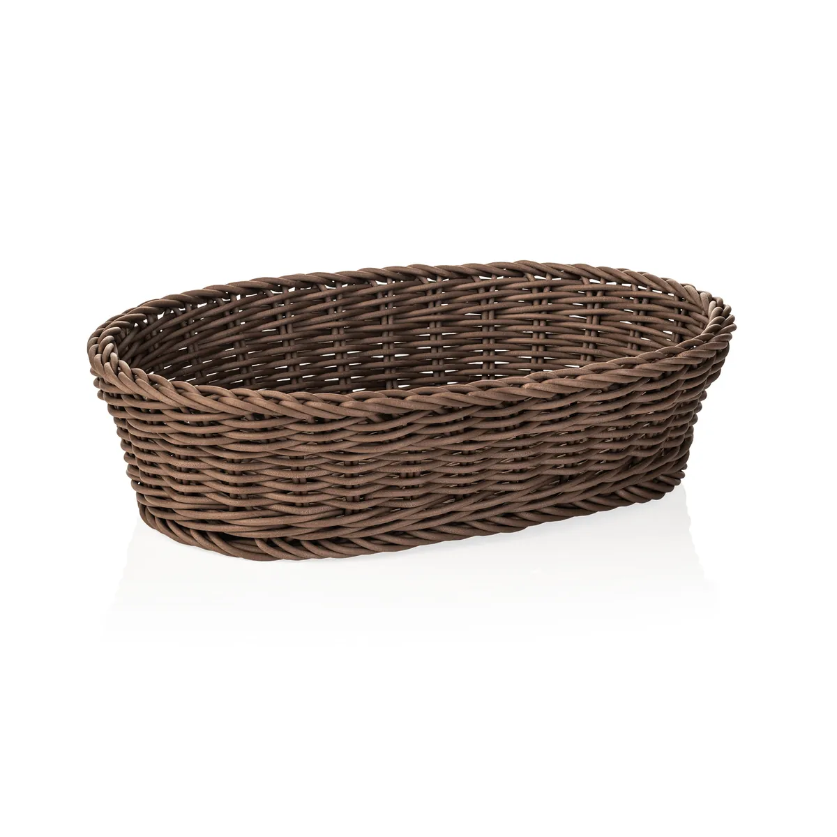 Korb Weaver Pro Tischkörbe, 28 x 16 x 8 cm, oval, braun, Polypropylen, BPA frei