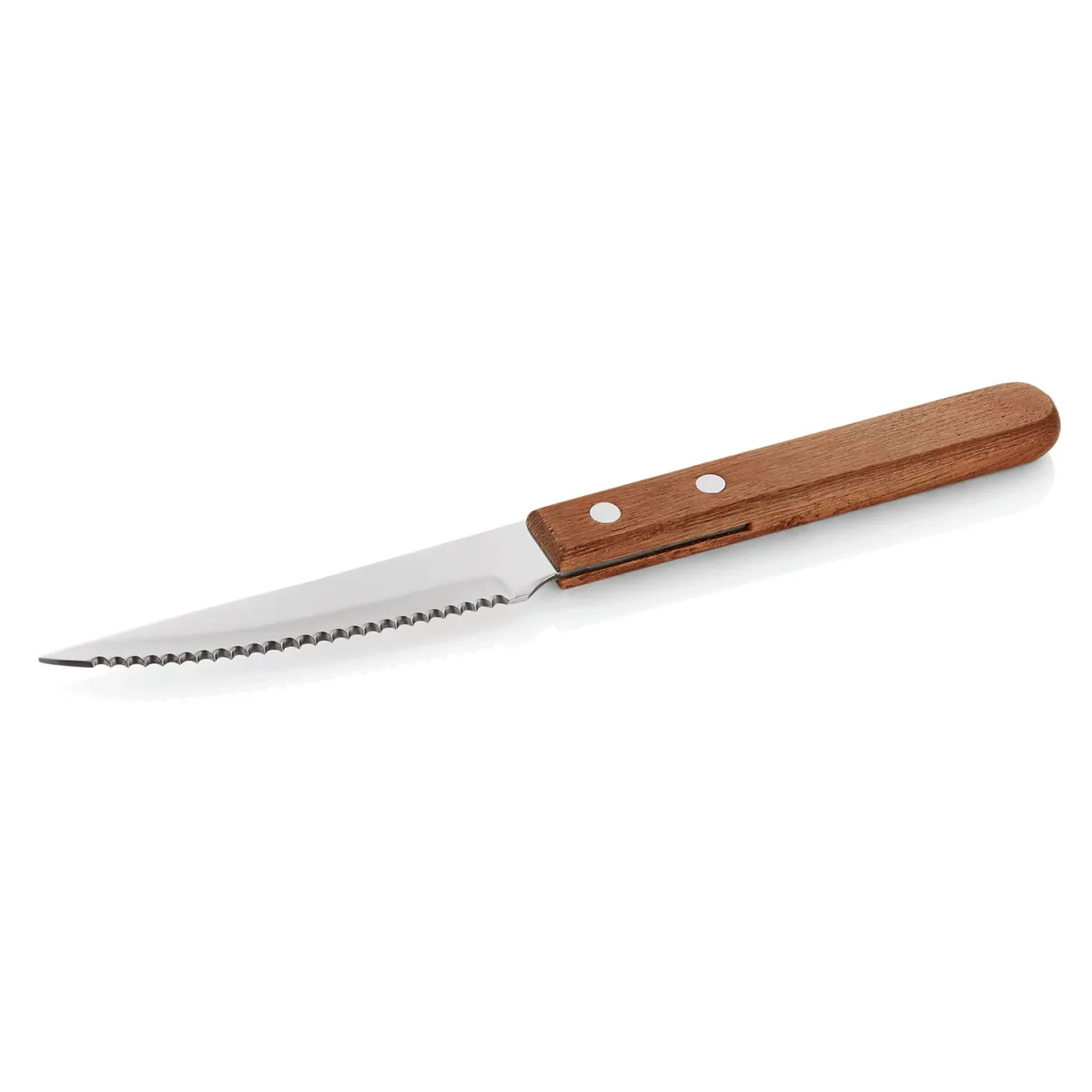 Steakbesteck mit Kiefernholzgrif, 12er-Set, Holz, Edelstahl