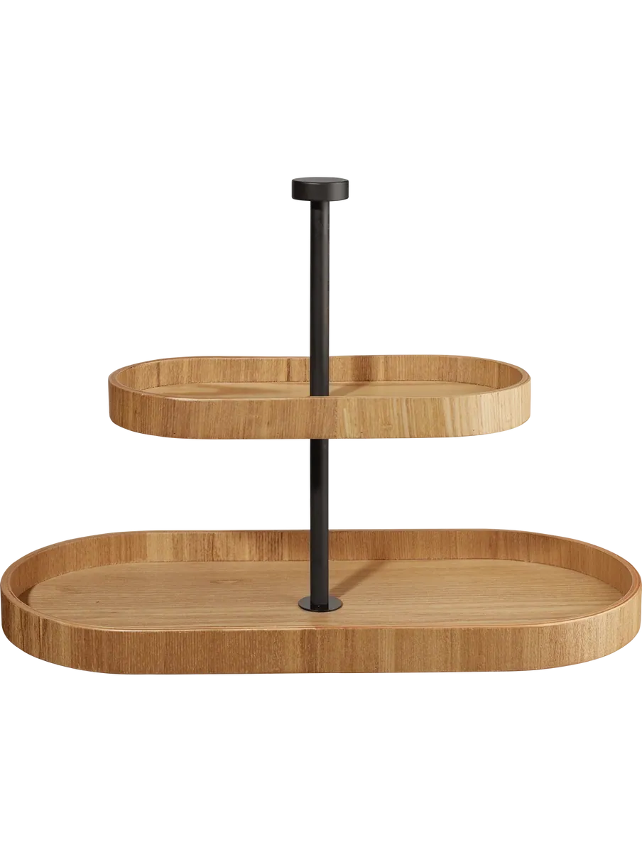 etagere 2-stufig, oval