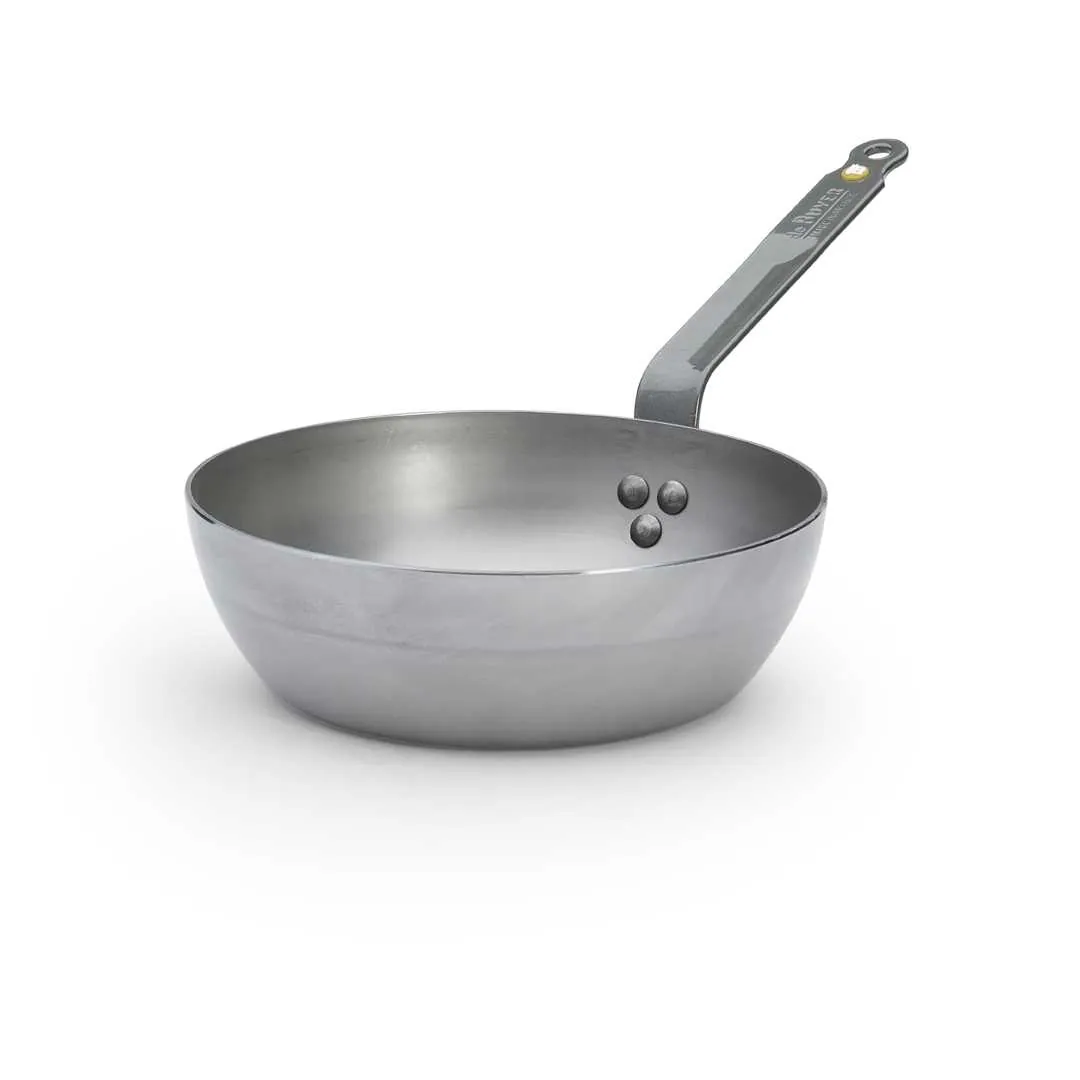 DE BUYER Bauernpfanne MINERAL B 24 cm Sauteuse Schwenkpfanne Eisenpfanne hoch