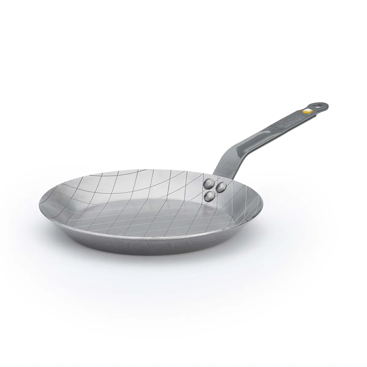 DE BUYER Steakpfanne MINERAL B 24 cm Eisenpfanne mit Rautenprägung