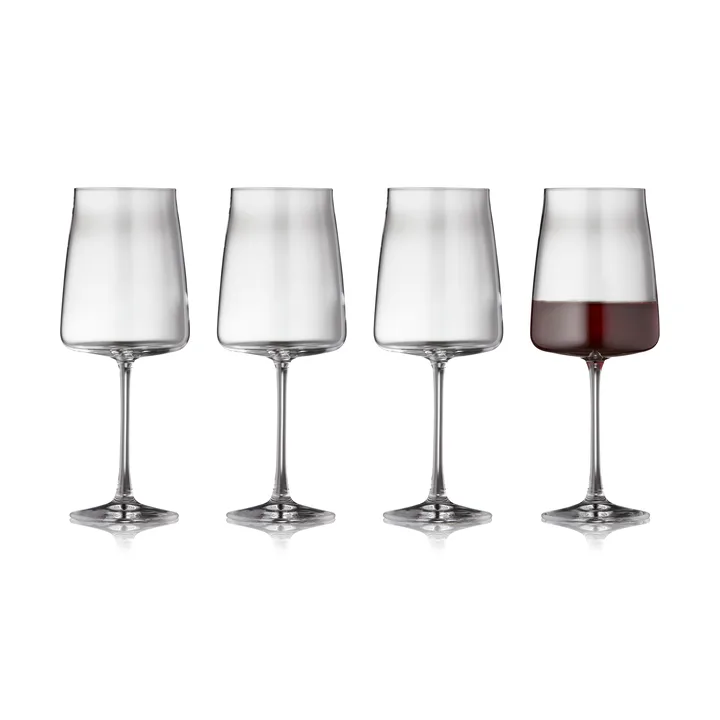 -Lyngby Glas- "Zero" Weißwein- / Rotweinglas, 4er Set, je 54cl