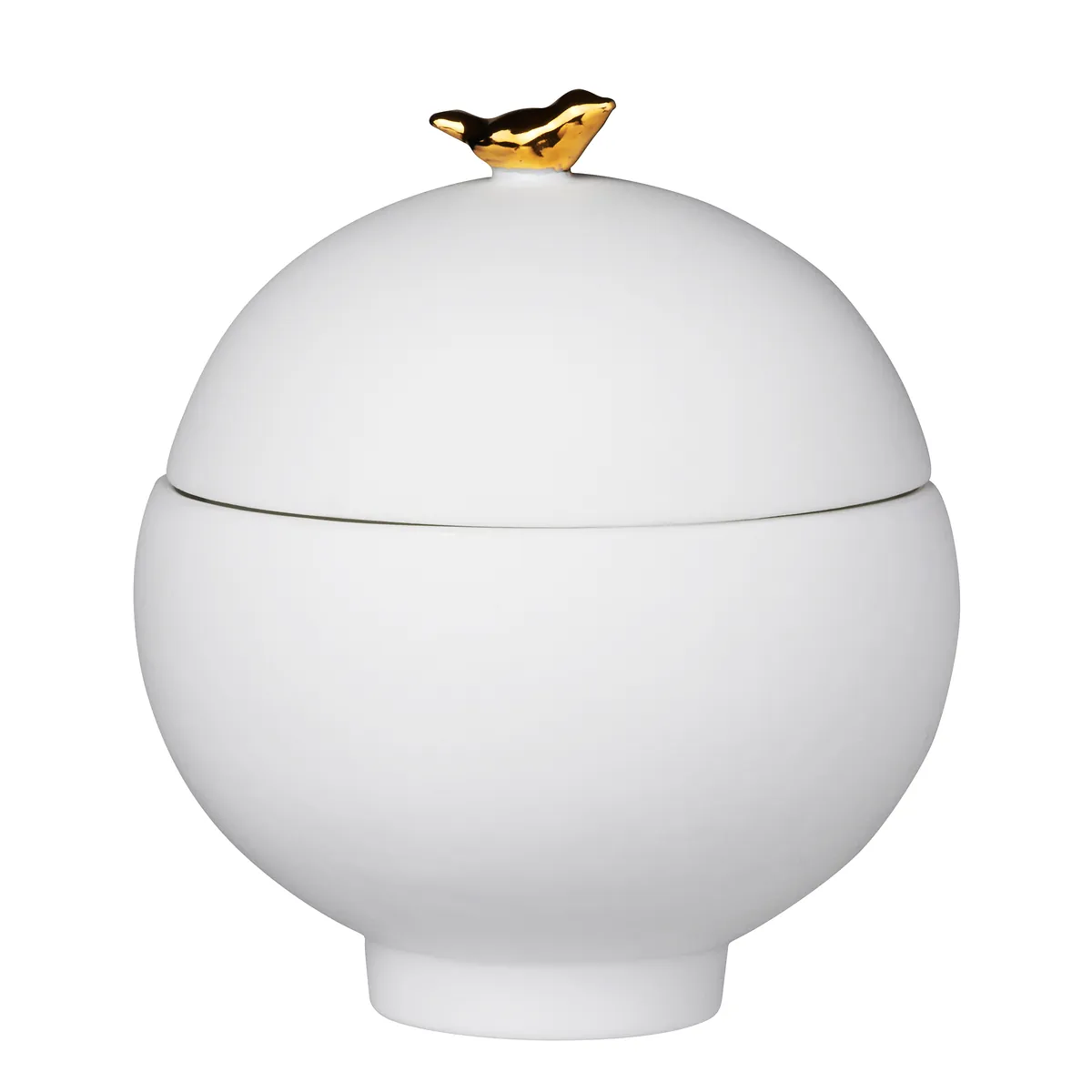 PG Goldvogel Dose Vogel, H.8cm, D.7cm