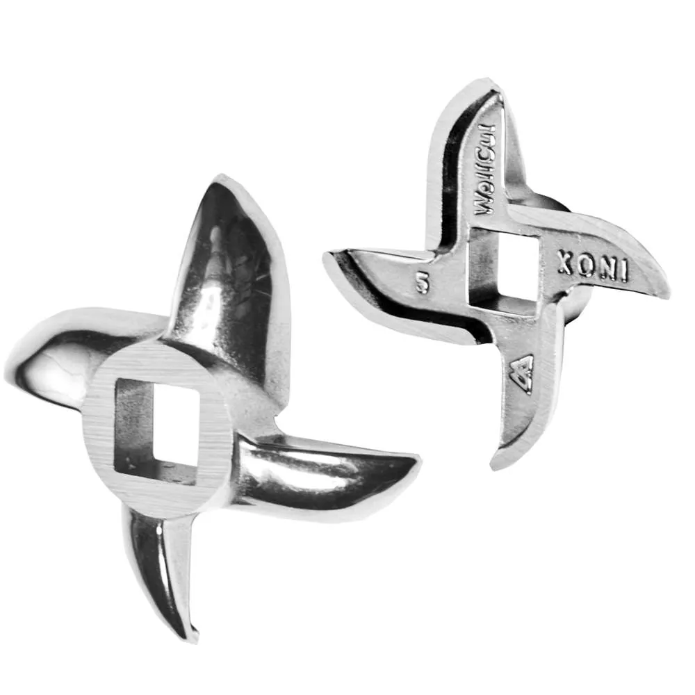 WOLFCUT - Sichelmesser kompatibel mit allen gängigen Fleischwolf Marken Größe 5