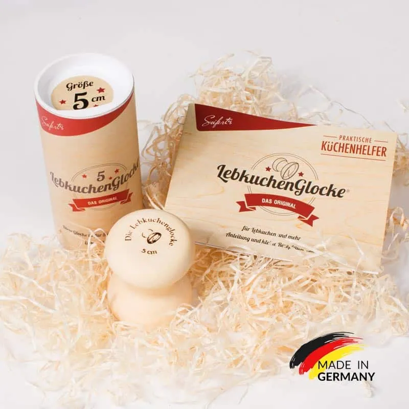 Lebkuchenglocke®️ 5 cm (inkl. Rezeptheft & Anleitung) Ein fränkisches Original, mit Liebe gemacht.