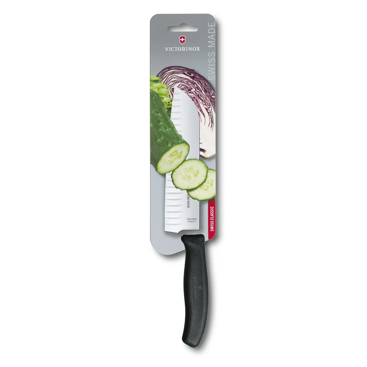 Victorinox Swiss Classic, Santokumesser, 17cm, Kullen