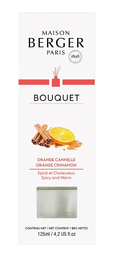 -Maison Berger Paris- Bouquet "Orange de Cannelle", Raumduft Diffuser, 125ml