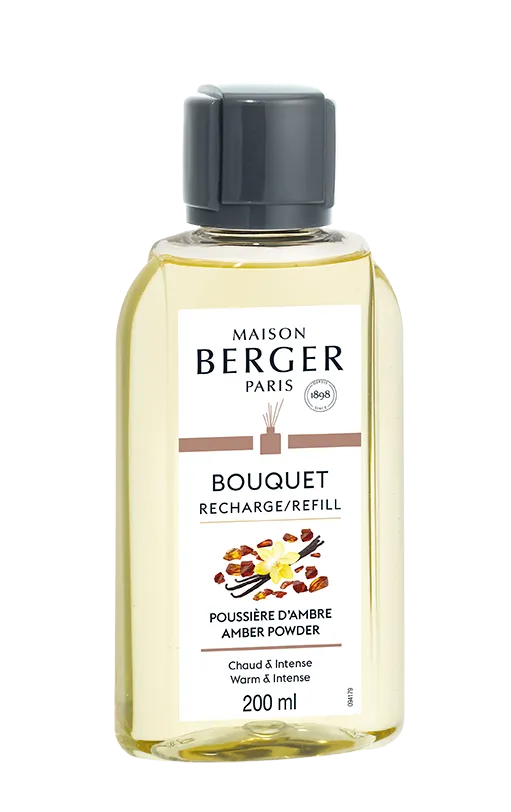 -Maison Berger Paris- Bouquet "Pudriger Amber/Poussière d'Ambre", Raumduft Diffuser, 200ml