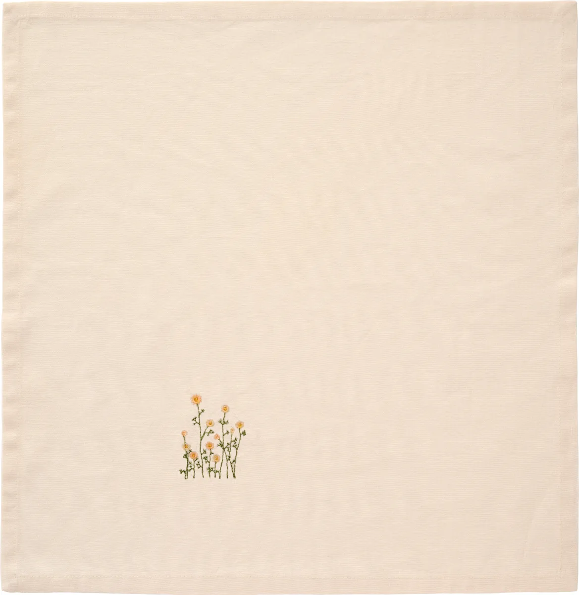 Stoffserviette FLORA gelbe Blume