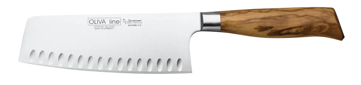 -Burgvogel Cutlery Solingen- Chinahackmesser mit Kulle 17cm "OLIVA Line"